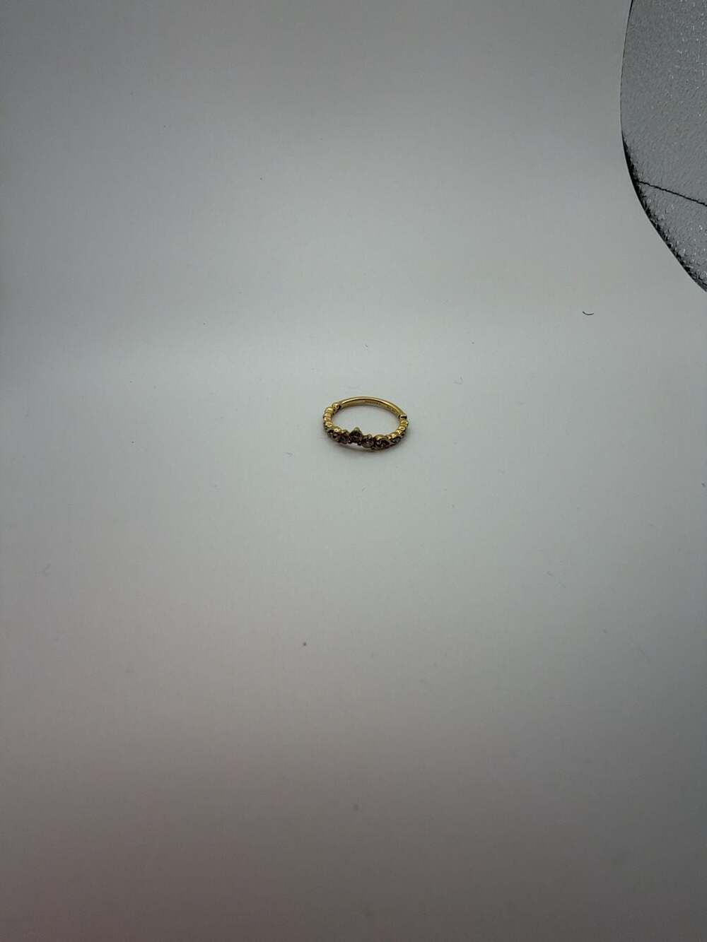 Pandora Gold-Plated Tiara Wishbone Ring